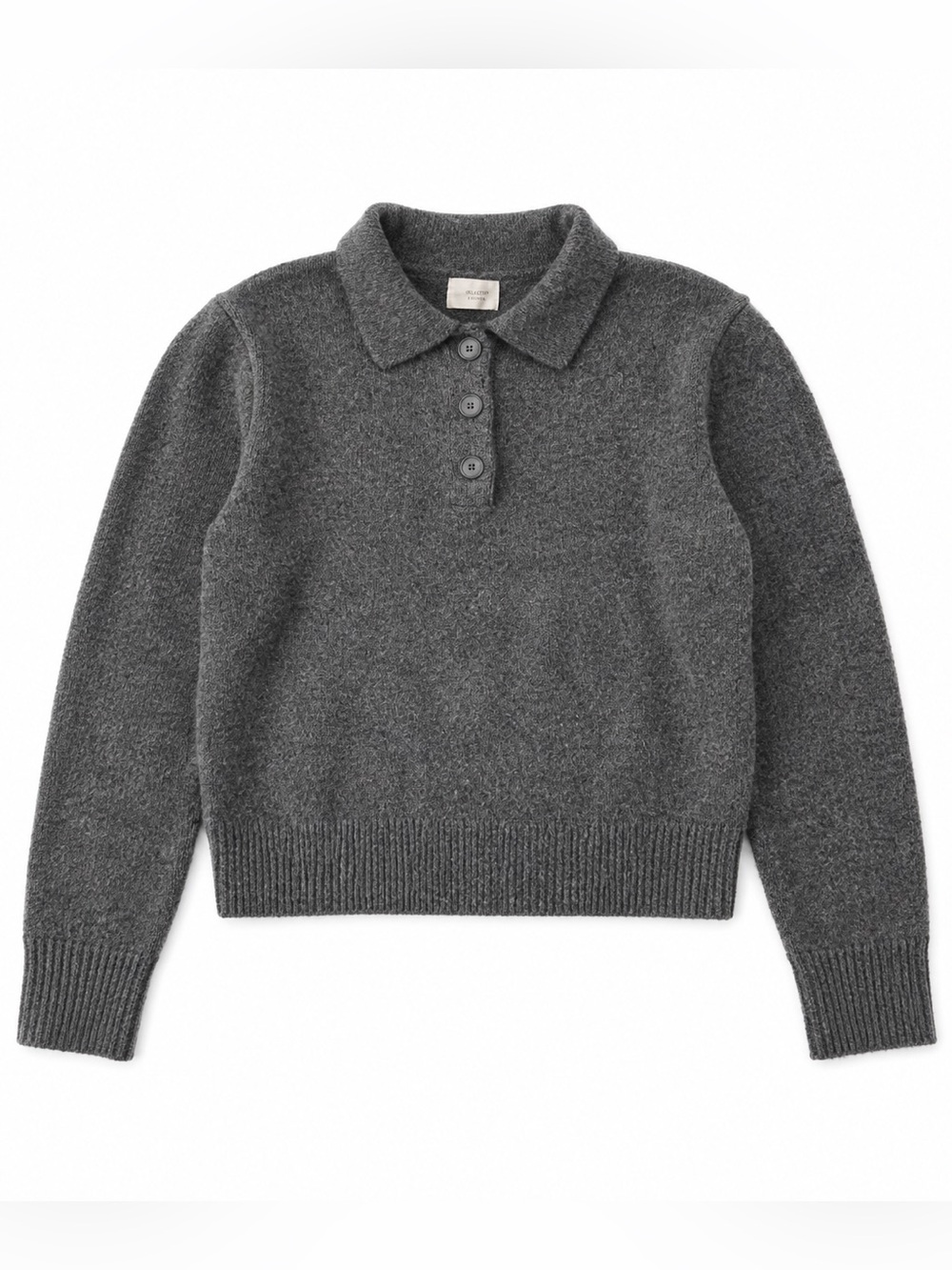 Universal Thread Dark Gray V-Neck Polo Sweater